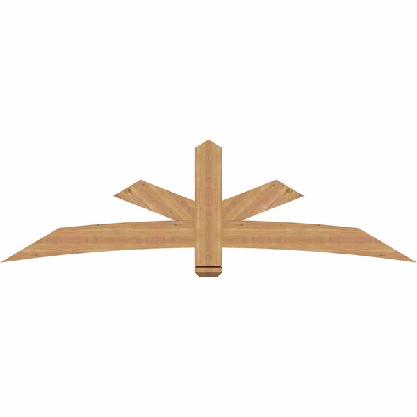 Ekena Millwork Alberta Smooth Timber Gable Bracket, Western Red Cedar, 84"W x 24"H x 3 1/2"D x 5 1/2"F, 7/12 Pitch GBW084X24X0406ALB00SWR - main